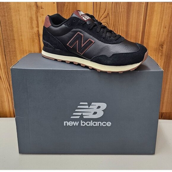 New Balance Other - New Balance 515 Classic Black Brown Leather Men's Sneakers Size 8.5